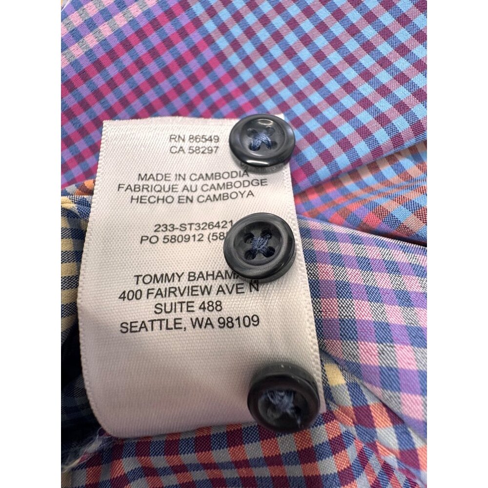 Tommy Bahama Siesta Key Men’s Shirt XL Paloma Plaid Long Sleeve - Picture 13 of 14